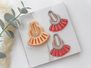 Tassel Polymer Clay Cutter | Macrame Polymer Clay Cutters | Embossing Clay Cutter